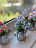 Mini Watering Can Beaded Plant