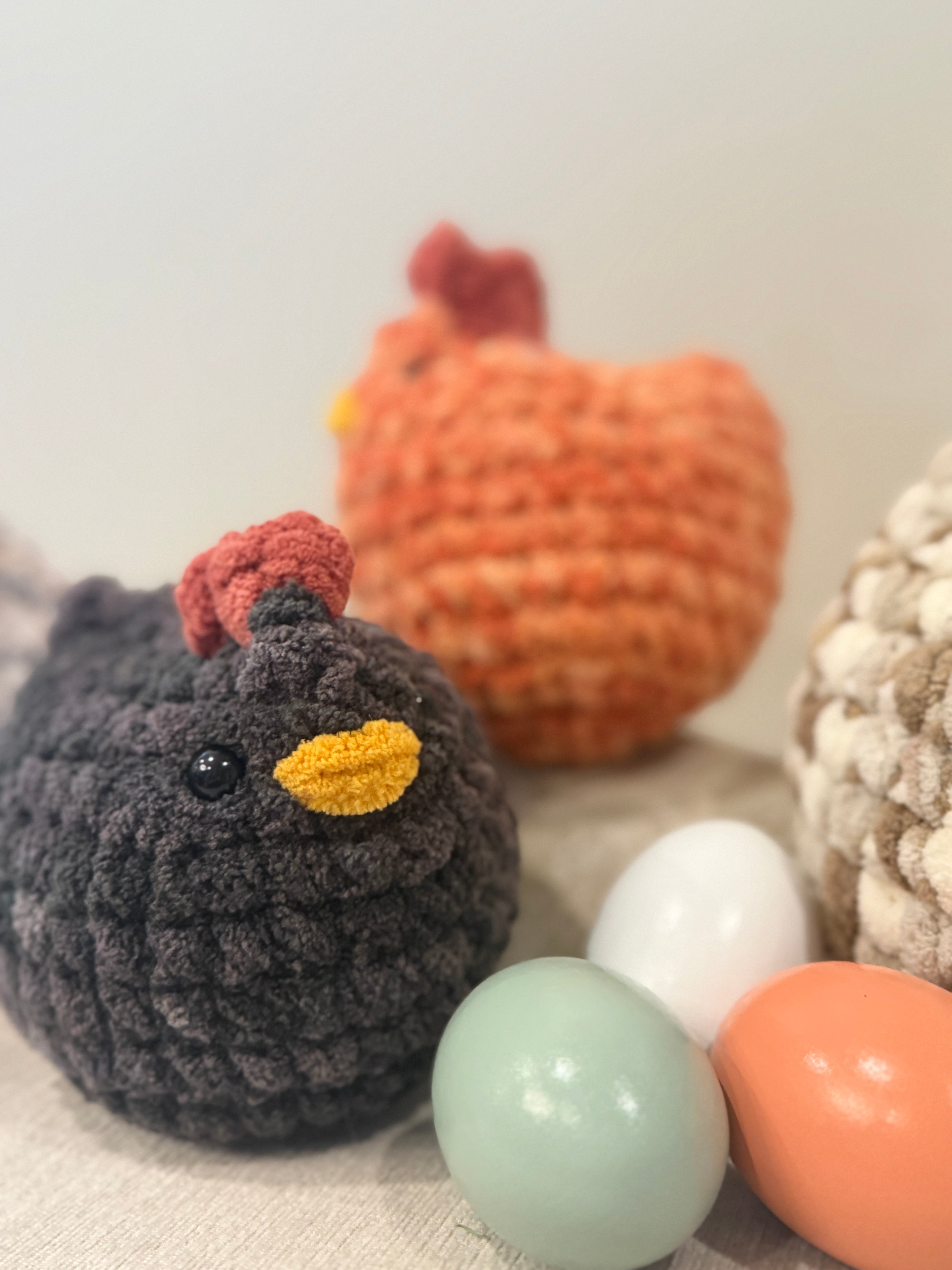 Crocheted Chickens