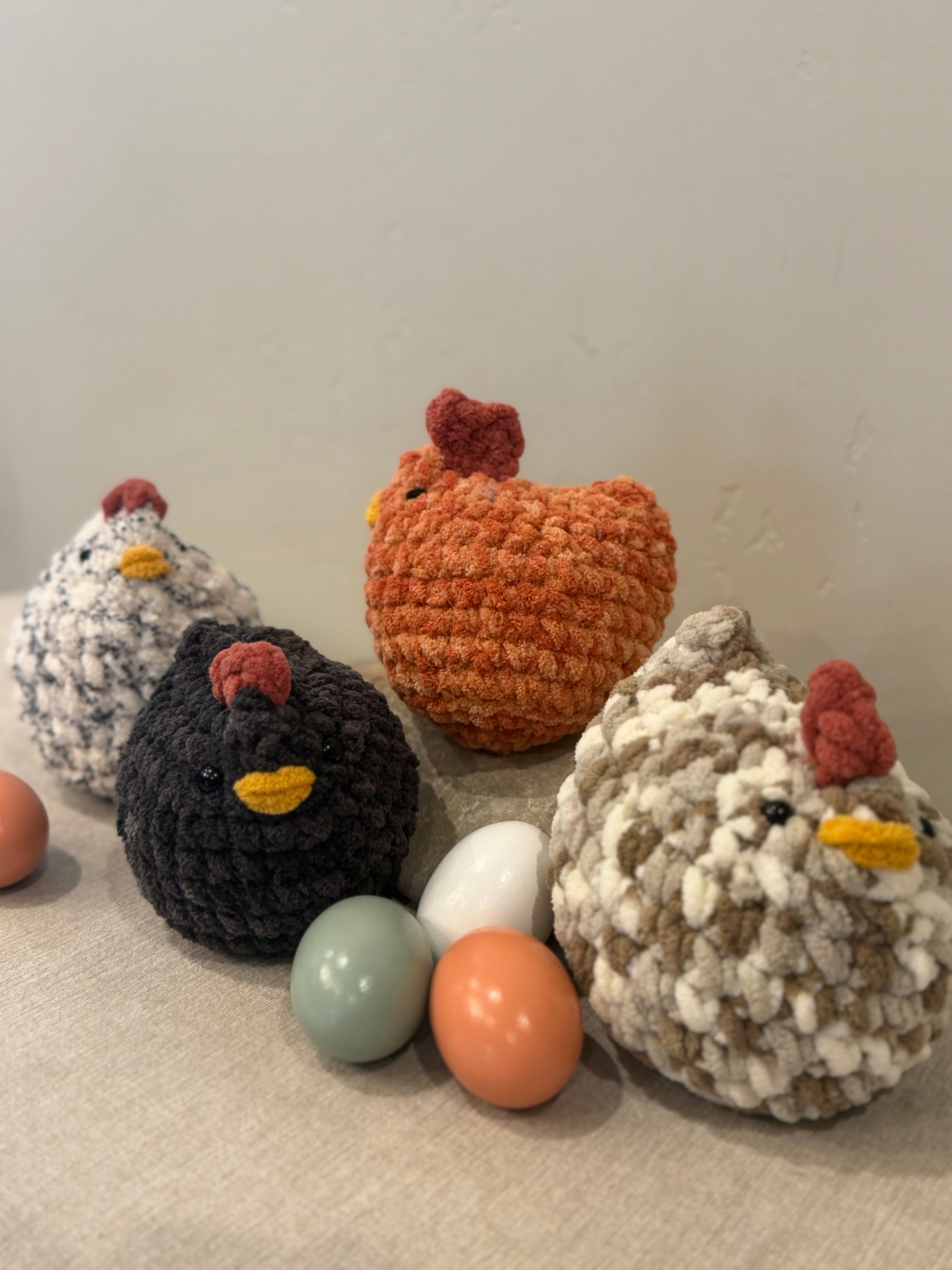 Crocheted Chickens